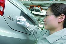 Produktion des Audi A6L in China. Foto: Auto-Reporter/Audi